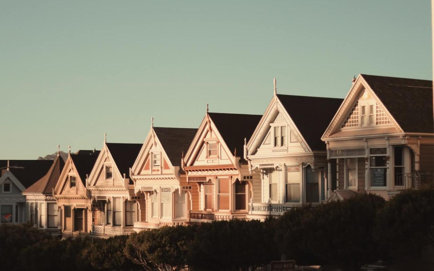 Row of townhomes